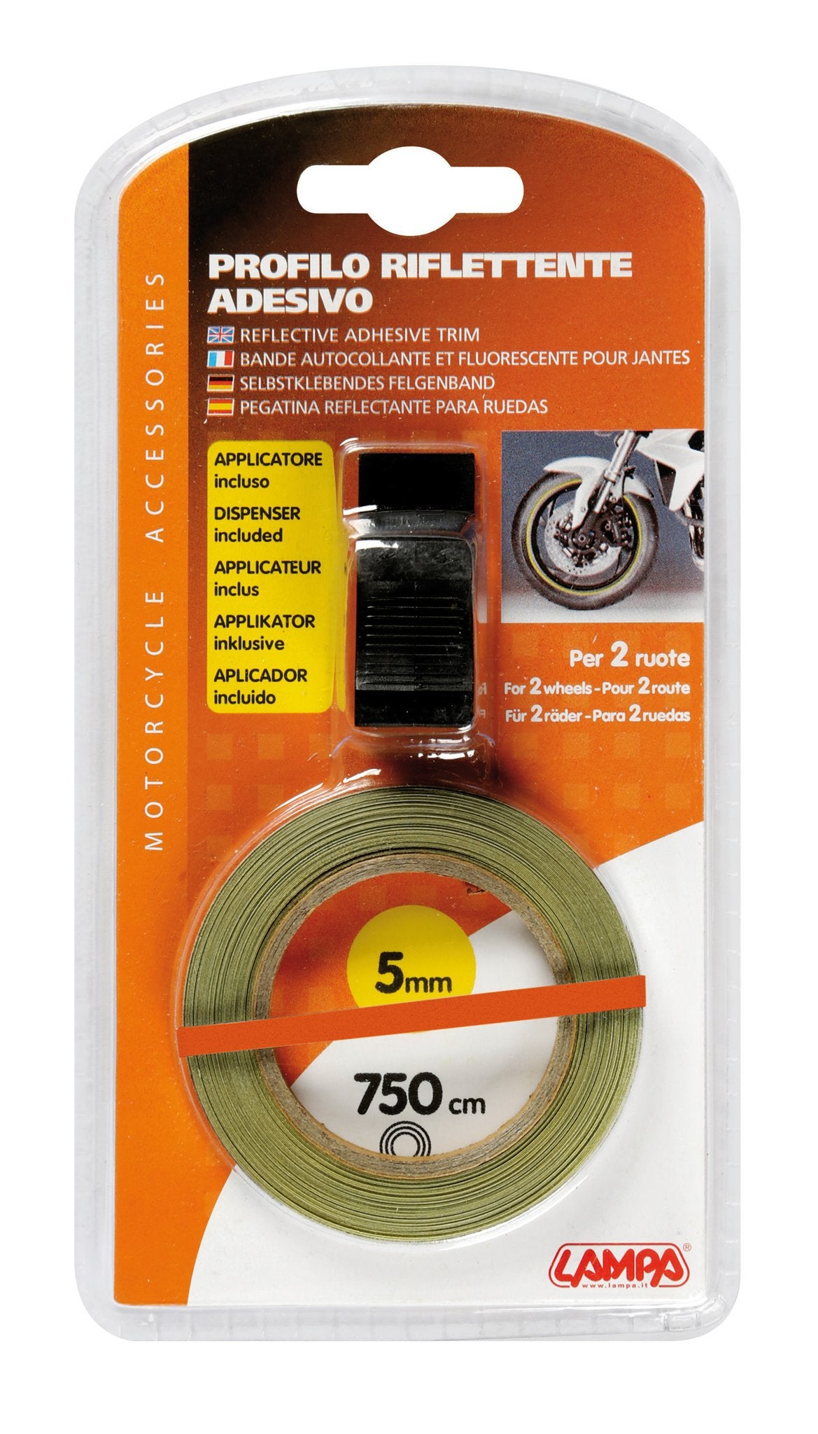 Lampa Profilo riflettente adesivo - Arancio 90045