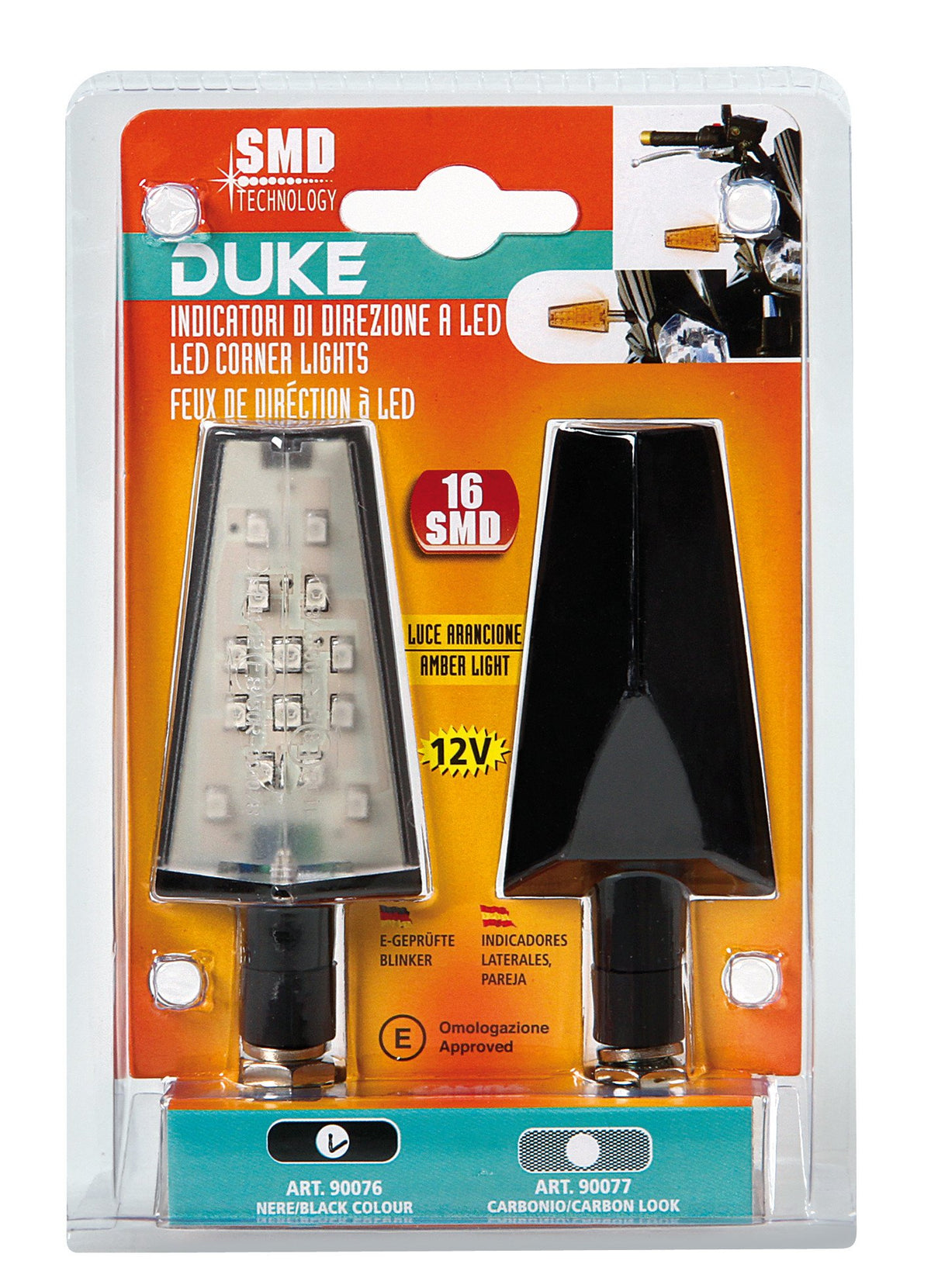 Lampa Duke Indicatori Direzione LED 12V - Nero