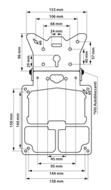 Lampa Xtreme Portatarga Universale in Alluminio