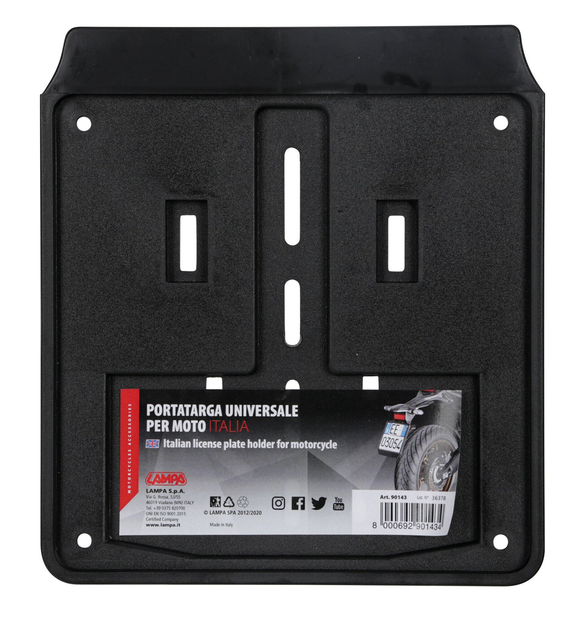 Lampa Portatarga universale moto 90143