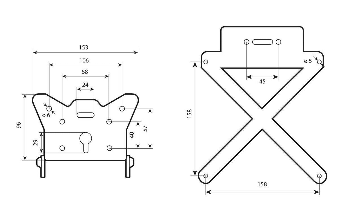 Lampa X-Plate, portatarga 90144