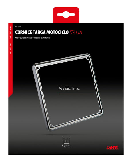 Lampa Cornice targa in acciaio inox 90149