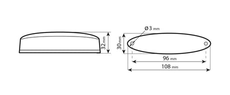 Lampa Porster, fanale posteriore a Led 12V 90159
