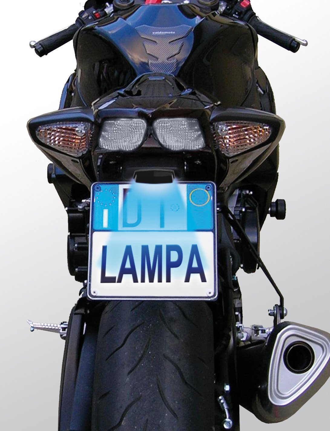 Lampa Luce targa moto a 3 Led Smd - Bianco 90166
