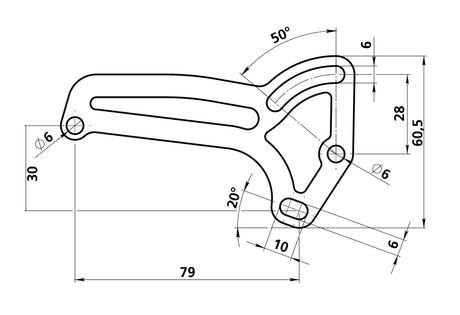 Lampa Supporto targa laterale per scooter con motore Piaggio 90187