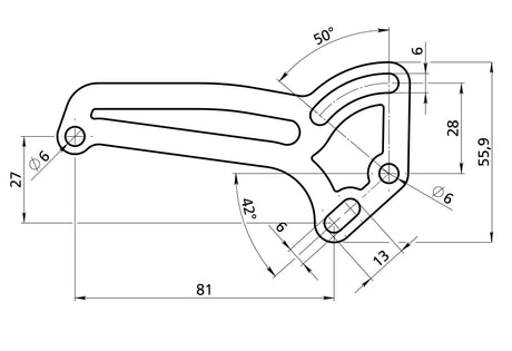 Lampa Supporto targa laterale per ciclomotori con motore Minarelli 90188