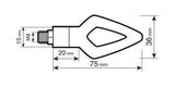 Lampa Kier, indicatori di direzione a led - 12V LED 90247