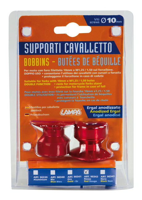 Lampa Kit supporti cavalletto - 10 mm - Rosso 90342