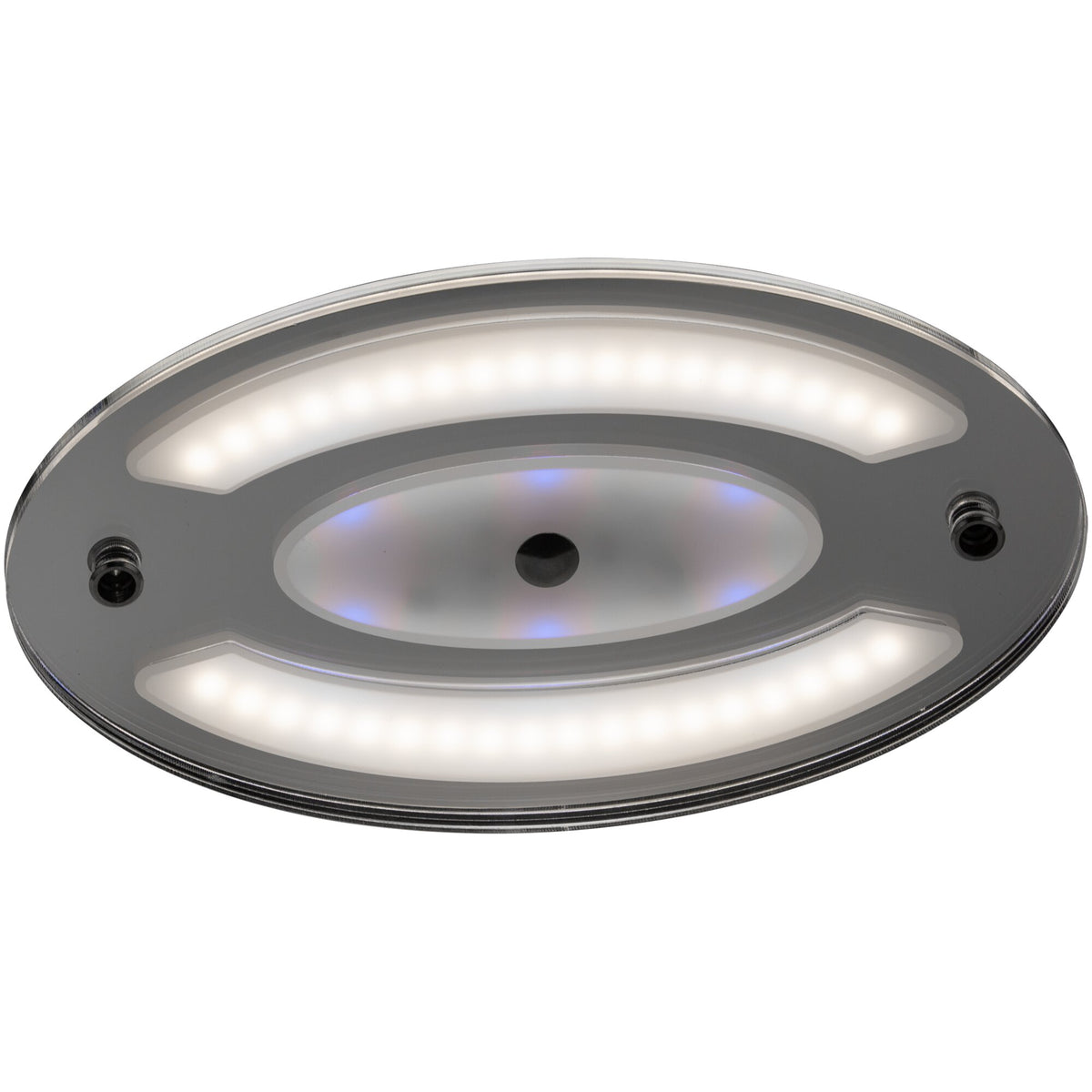 Plafoniera LED ovale da soffitto con luce notturna blu 6,3 W per camper