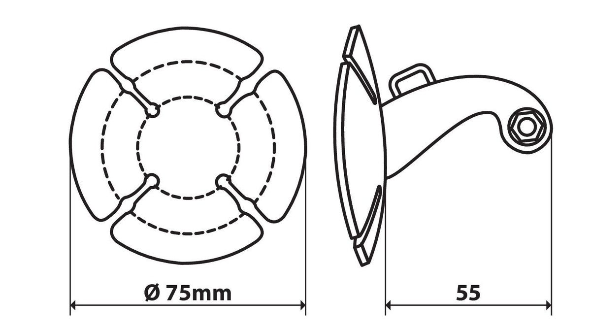 Lampa Base di fissaggio adesiva per Action Cam 90425
