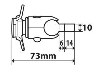 Lampa Opti Screw, attacco per custodia smartphone con vite M6 90450