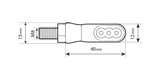 Lampa Nano, indicatori di direzione a led - 12V LED 90476