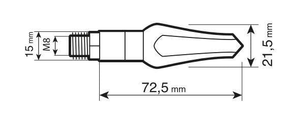 Lampa Zephyr, indicatori direzione a Led - 12V LED 90493