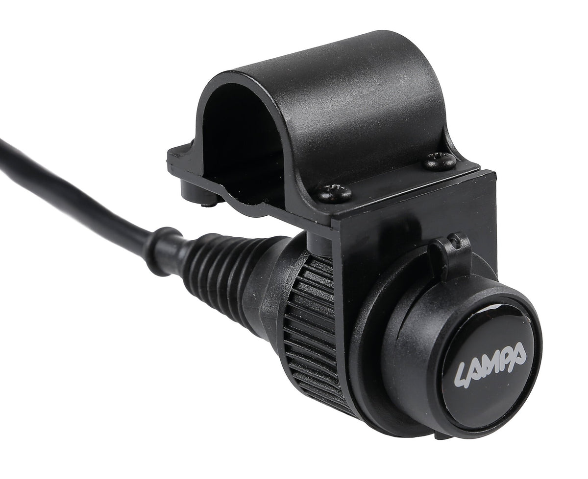 Lampa Presa corrente standard per fissaggio a manubrio - 12V - 12A max 90535