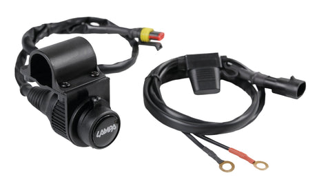 Lampa Presa corrente standard per fissaggio a manubrio - 12V - 12A max 90535