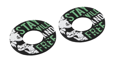 Lampa Donut Off-Road Grips, manopole universali - Nero - Verde 90572