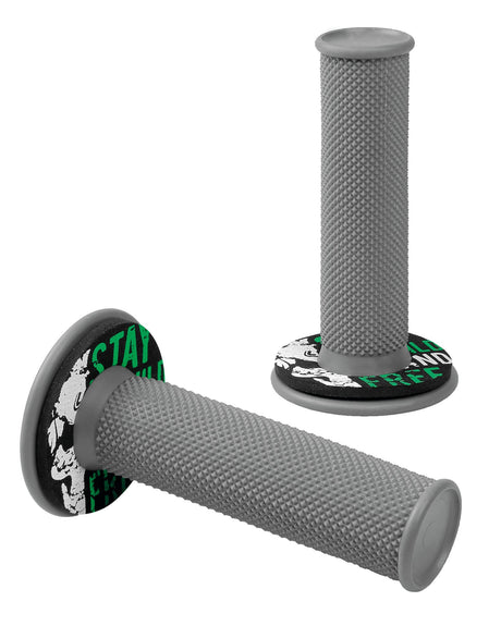 Lampa Donut Off-Road Grips, manopole universali - Grigio - Verde 90576