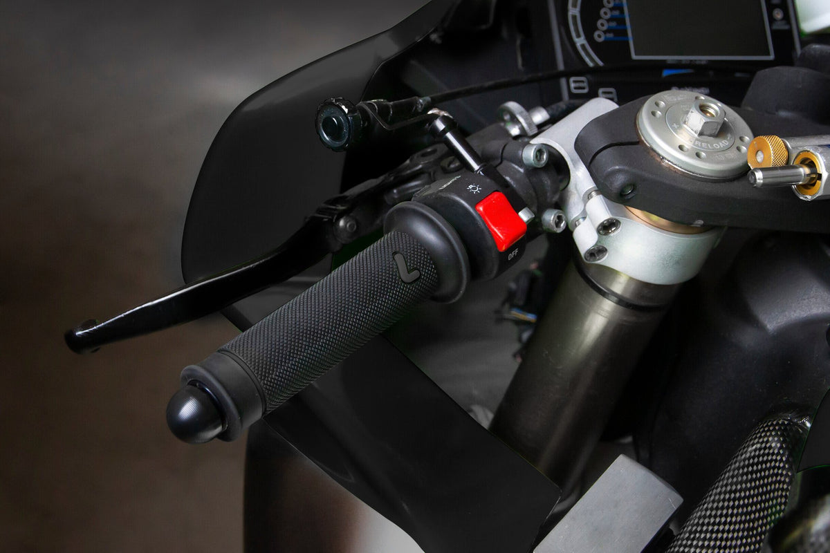 Lampa Sport-Grip Manopole Universali Bicolore in Gomma - Nero