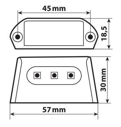Lampa A-ion, luce targa a 3 Led Smd, 12V 90586