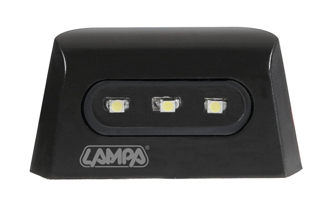 Lampa A-ion, luce targa a 3 Led Smd, 12V 90586