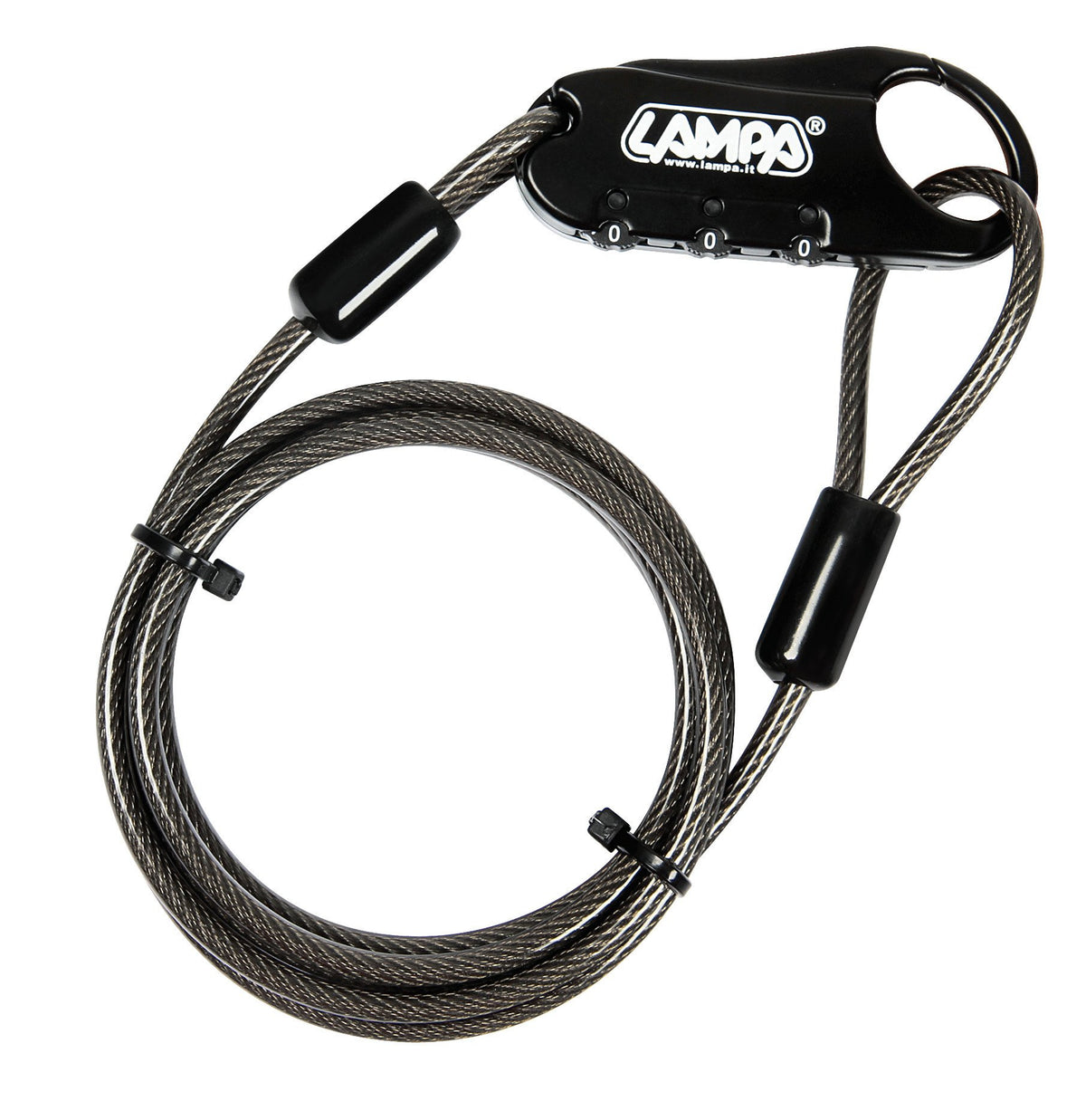 Lampa Portex, lucchetto antifurto con cavo di sicurezza - 150 cm 90596