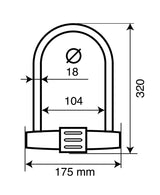 Lampa Strength, lucchetto antifurto ad arco 90609