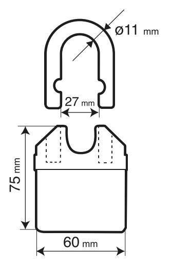 Lampa C-Lock 200, catena antifurto - 200 cm 90631