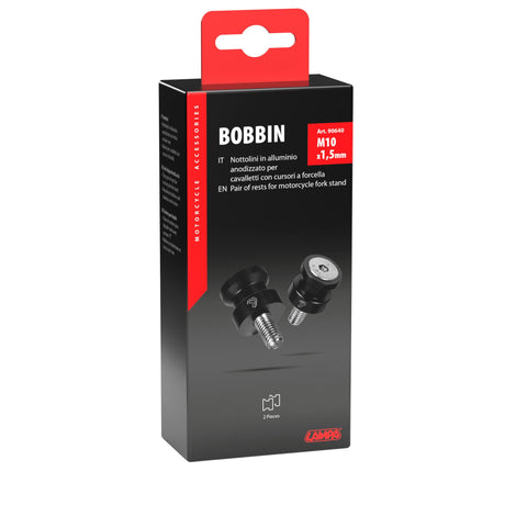 Lampa Coppia supporti cavalletto - 10x1,50 mm - Nero 90640