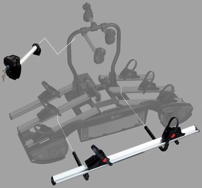 Adaptador adicional para portabicicletas Michelin para barra de remolque