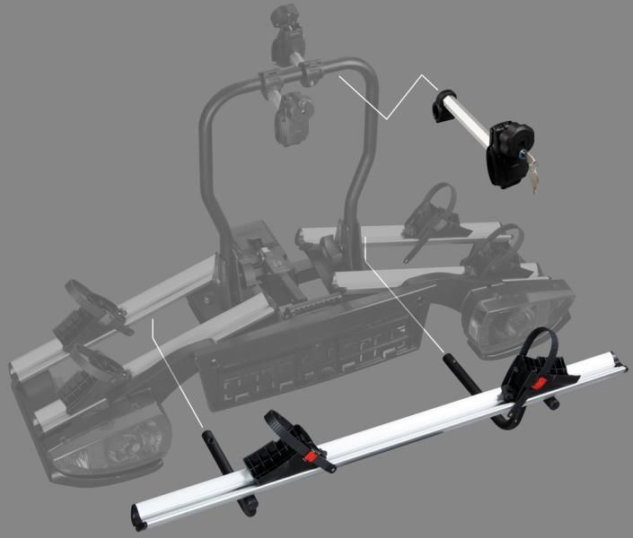 Adaptador adicional para portabicicletas Michelin para barra de remolque