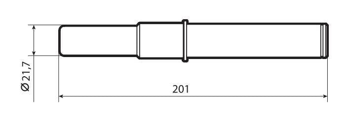 Lampa Pin per cavalletti monobraccio -  21,8 - 25,9 mm 90716