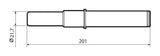 Lampa Pin per cavalletti monobraccio -  21,8 - 25,9 mm 90716