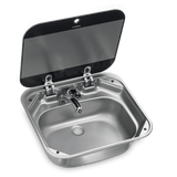 Lavello da Incasso Dometic SNG 4237  Rettangolare con Coperchio in Vetro 420x370 mm 9102305034