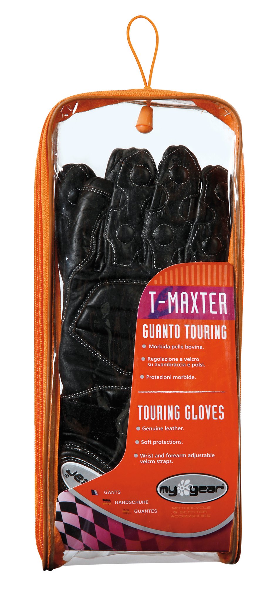 Lampa T-Maxter Guanti Touring in Pelle Bovina