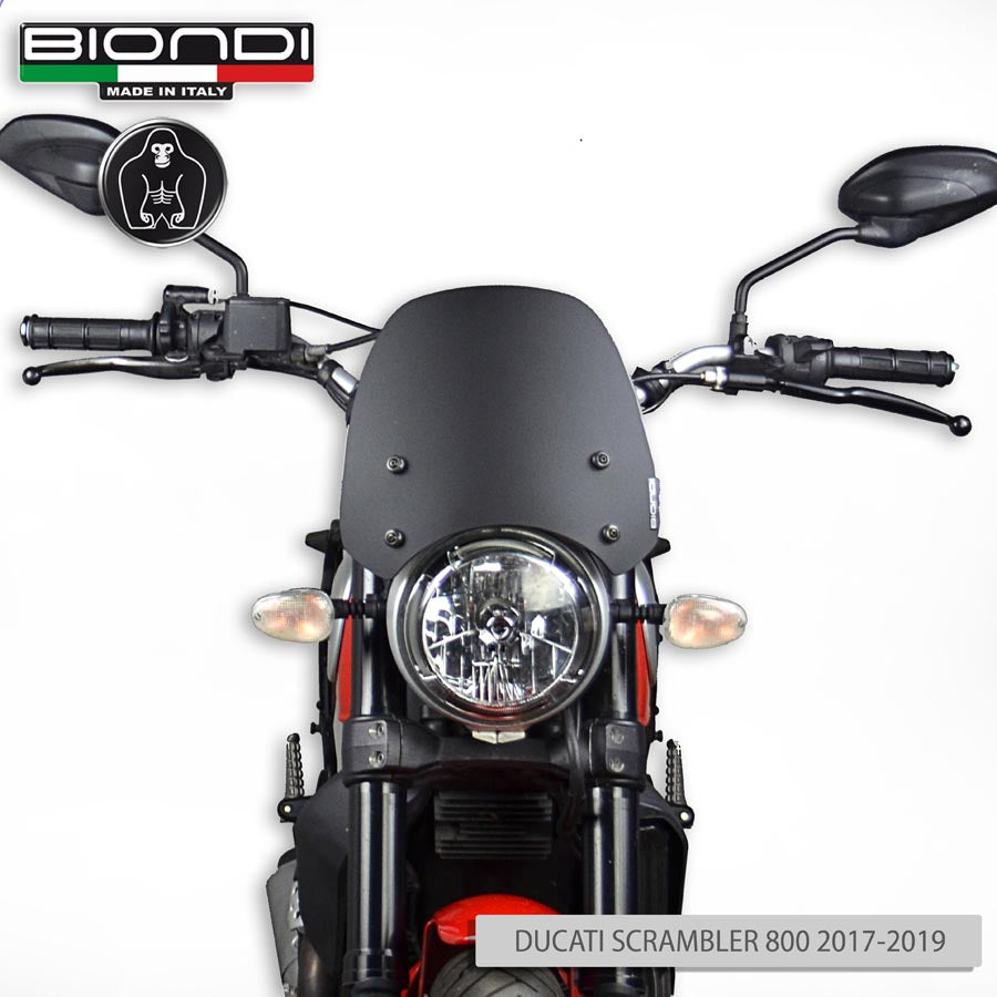 Biondi Cupolino Sport Nero Satinato Ducati Scrambler 400/800/1100 - MPN 8010405