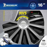 Michelin Set of 4 16'' wheel covers, model 04, two-tone