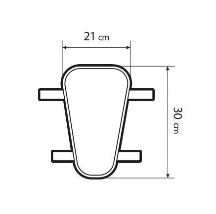 Lampa Gelpad Air, cuscino traspirante in gel per moto e scooter - L - 21x30 mm 91470