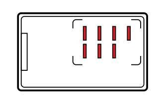 Lampa Flasher 7 PIN, relé-intermittenza elettronica - 12V - 1,2A 91622