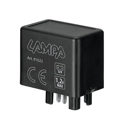 Lampa Flasher 7 PIN, relé-intermittenza elettronica - 12V - 1,2A 91622