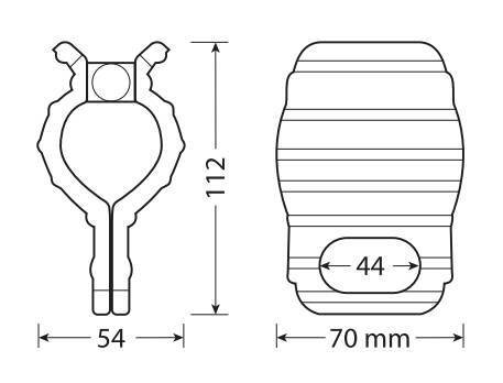 Lampa Morsetti manopole moto per nastri tensori, 2 pz 91648