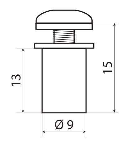 Lampa Screen Fit-Kits, kit dadi gommati con viti e rondelle (5 MA) - 10 pz - Rosso 91653