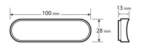 Lampa Catarifrangenti adesivi per forcelle, 2 pz 91716