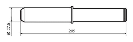 Lampa Pin per cavalletti monobraccio -  27,6 mm 91717