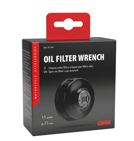 Lampa Chiave svita filtro a tazza per filtro olio per filtro  73 mm con 14 lati 91744