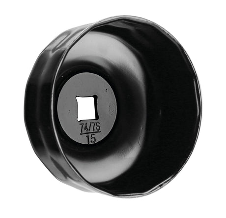 Lampa Chiave svita filtro a tazza per filtro olio per filtro  74-76 mm con 15 lati 91746