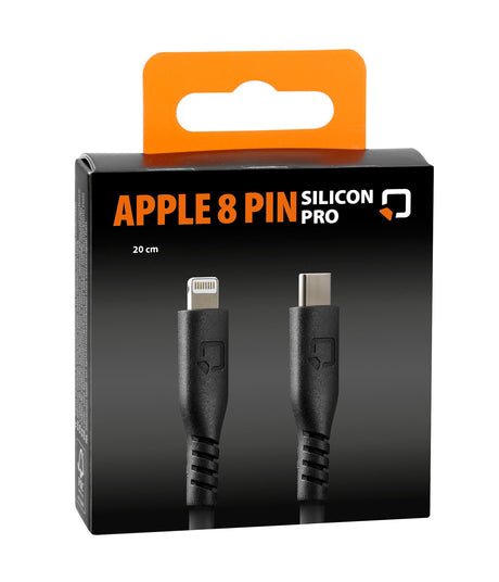 Optiline Pro, cavo in silicone Usb Type C > Apple 8 Pin - 20 cm