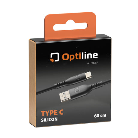 Optiline Cavo in silicone Usb A > Usb Type C - 60 cm