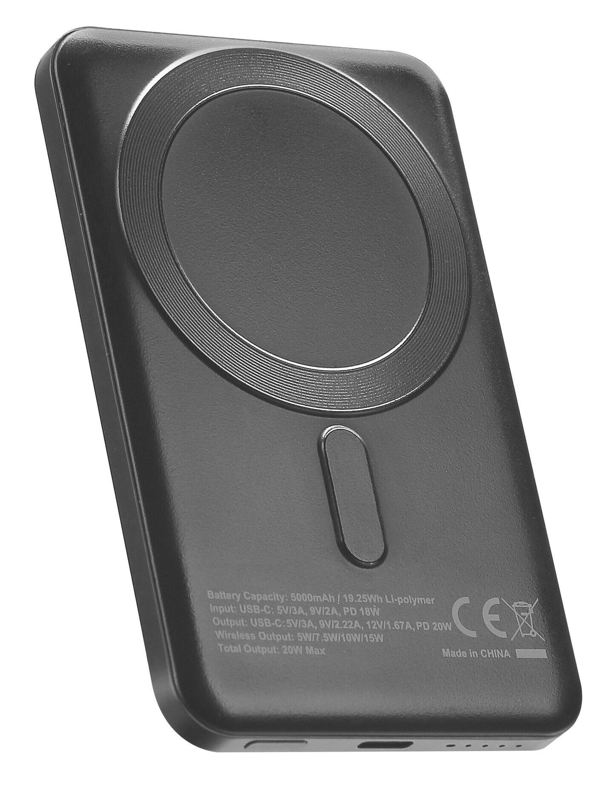 Optiline Mag Power 5000, caricabatterie portatile compatibile con Mag Case Optiline e tecnologia MagSafe