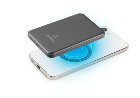 Optiline Mag Power 5000, caricabatterie portatile compatibile con Mag Case Optiline e tecnologia MagSafe