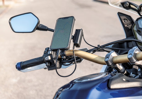 Optiline Trek X, Caricatore usb con doppia presa USB (USB A + USB C) resistente alla pioggia